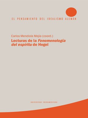 cover image of Lecturas de la Fenomenología del espíritu de Hegel